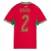 Marocko Achraf Hakimi #2 Hemma matchtröja Dam VM 2026 Kortärmad Billigt Marocko Achraf Hakimi #2 Hemma matchtröja Dam VM 2026 Kortärmad Billigt